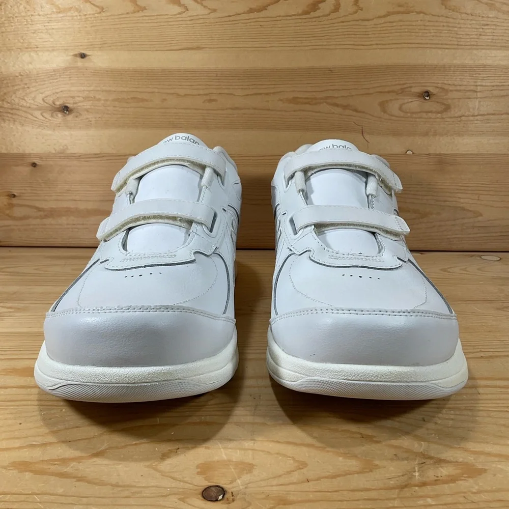 New Balance 577 Hook & Loop Walking Shoes Men's 14 4E X-WIDE White MW577VW